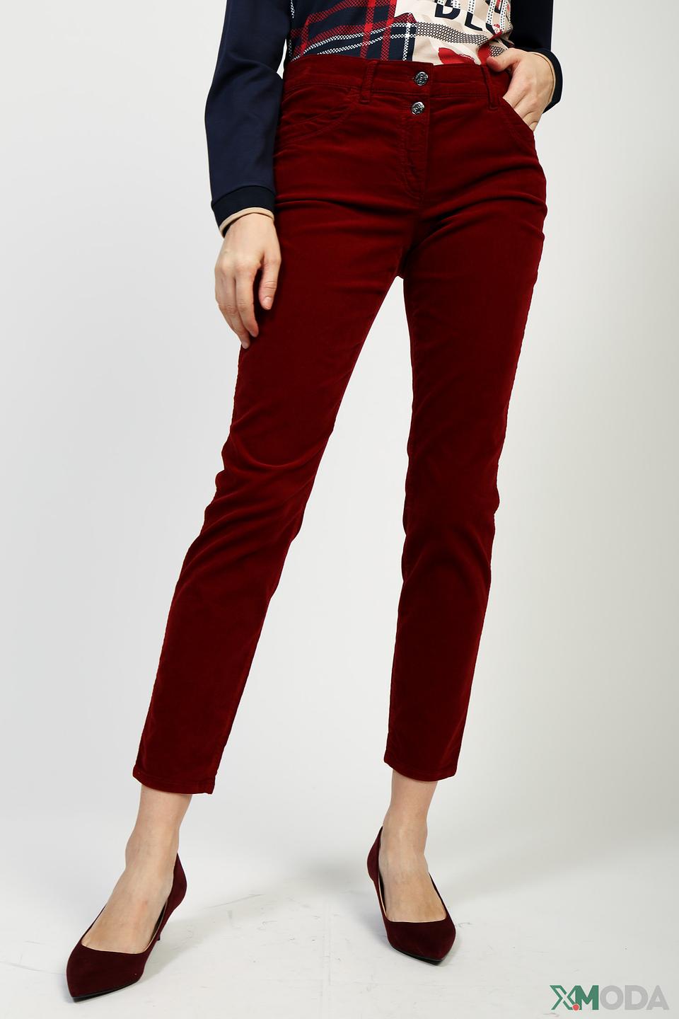 Брюки вельветовые Gerry Weber бордовый