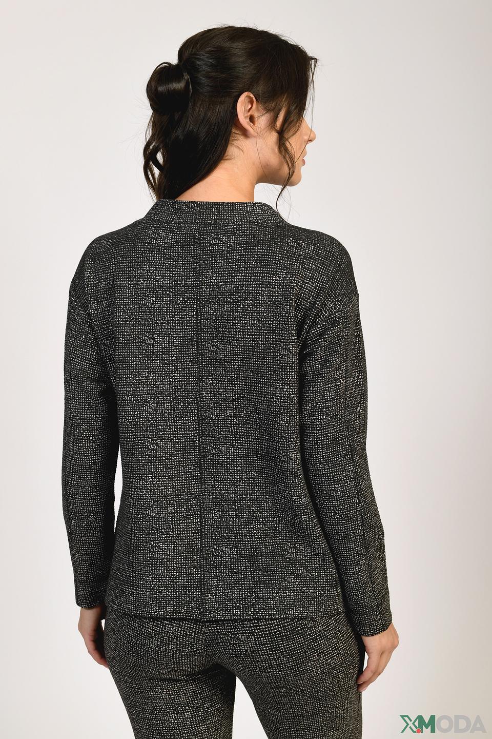 Пуловер Lecomte с логотипом чёрный