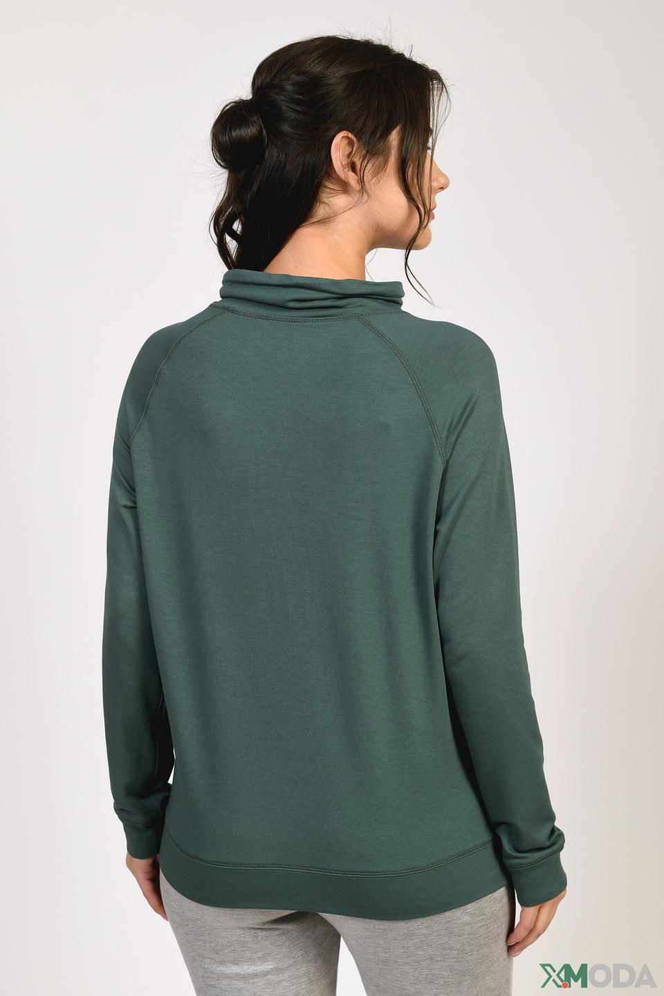 Пуловер Bianca с принтом зелёный