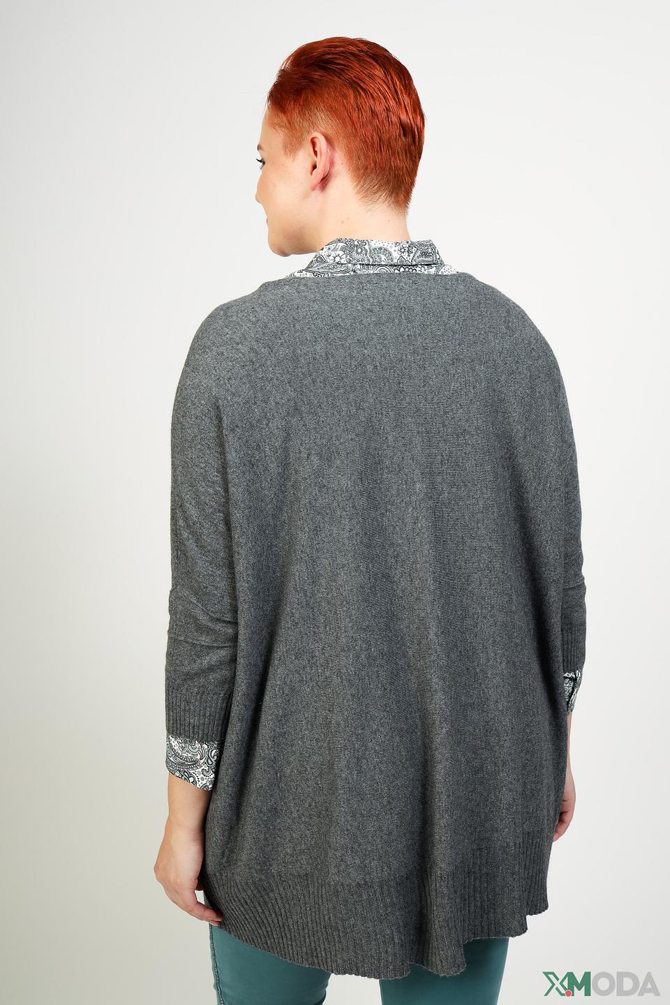 Пуловер Pezzo серый меланж