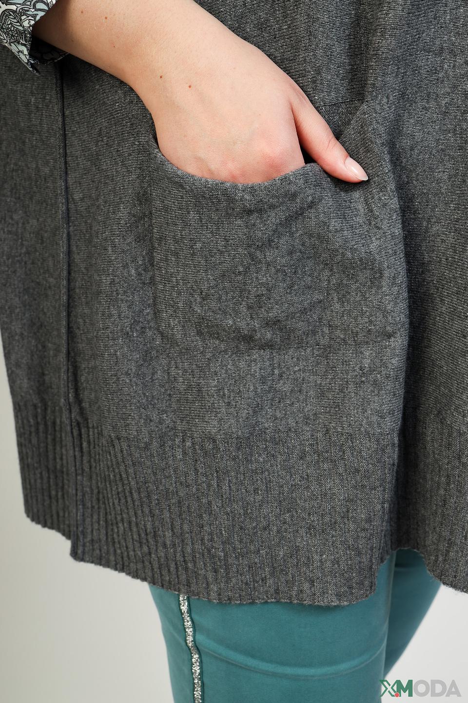 Пуловер Pezzo серый меланж