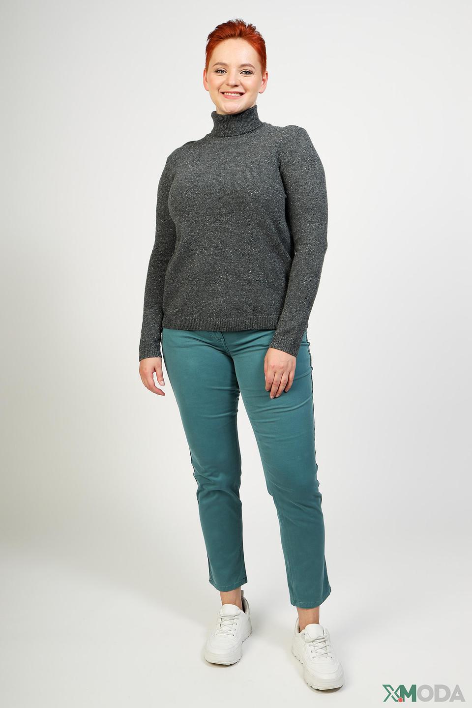 Водолазка Pezzo с пайетками серая