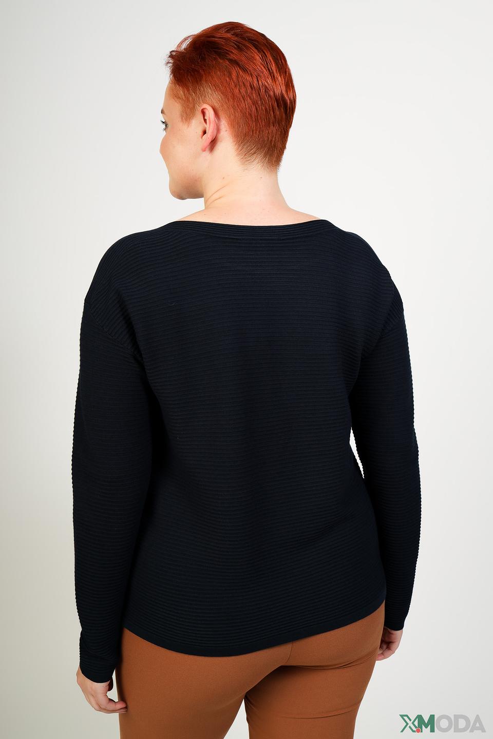 Пуловер Pezzo чёрный с текстурой