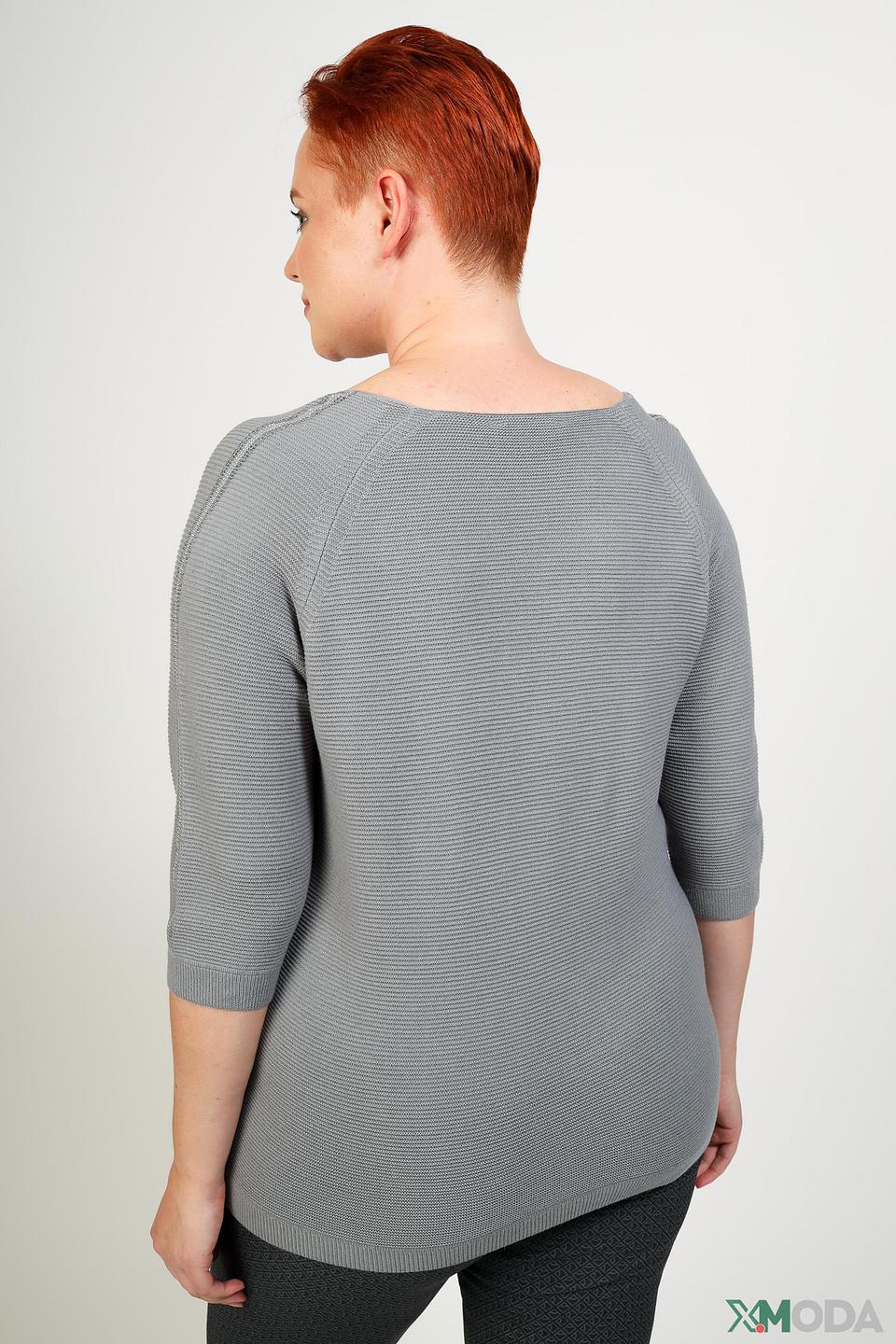 Пуловер Pezzo серый в полоску