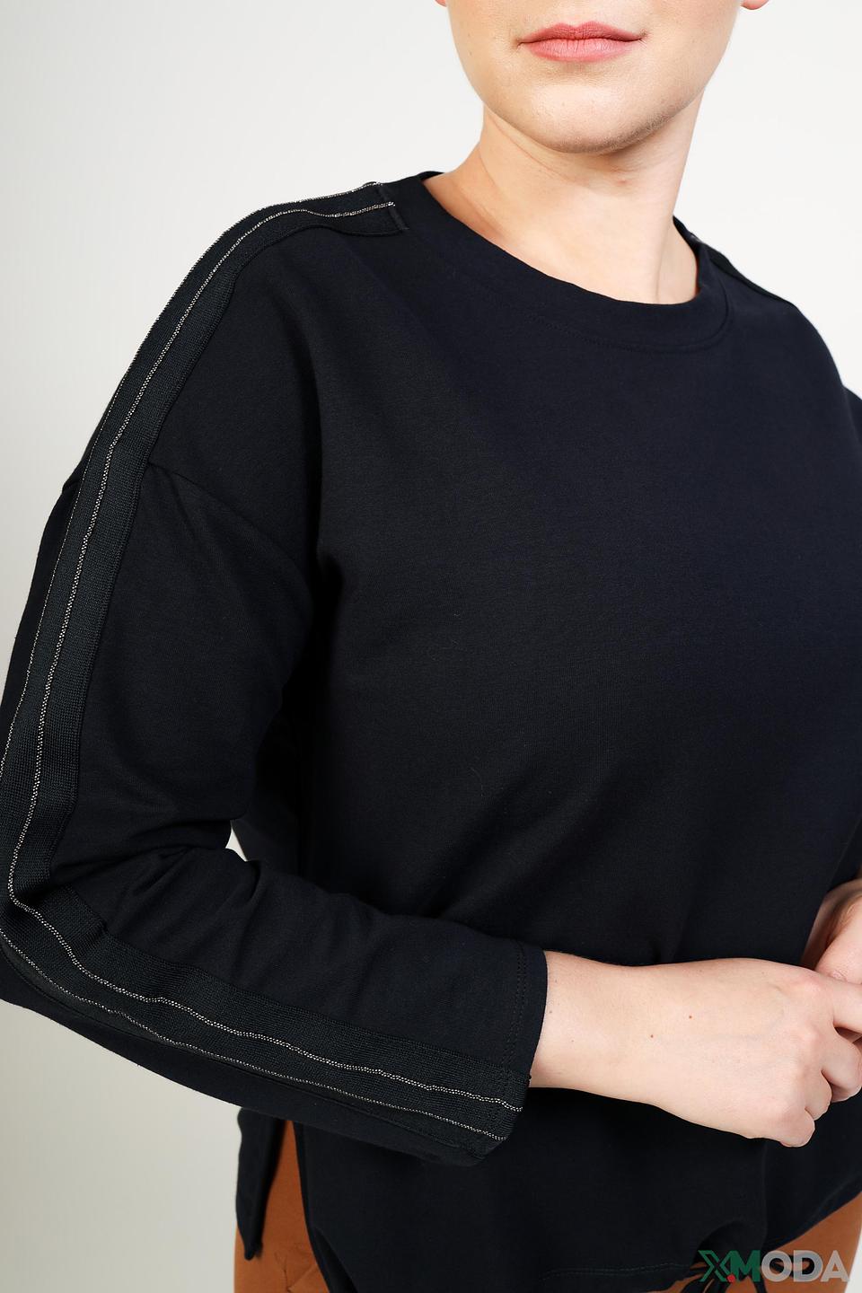 Пуловер Pezzo чёрный с полоской