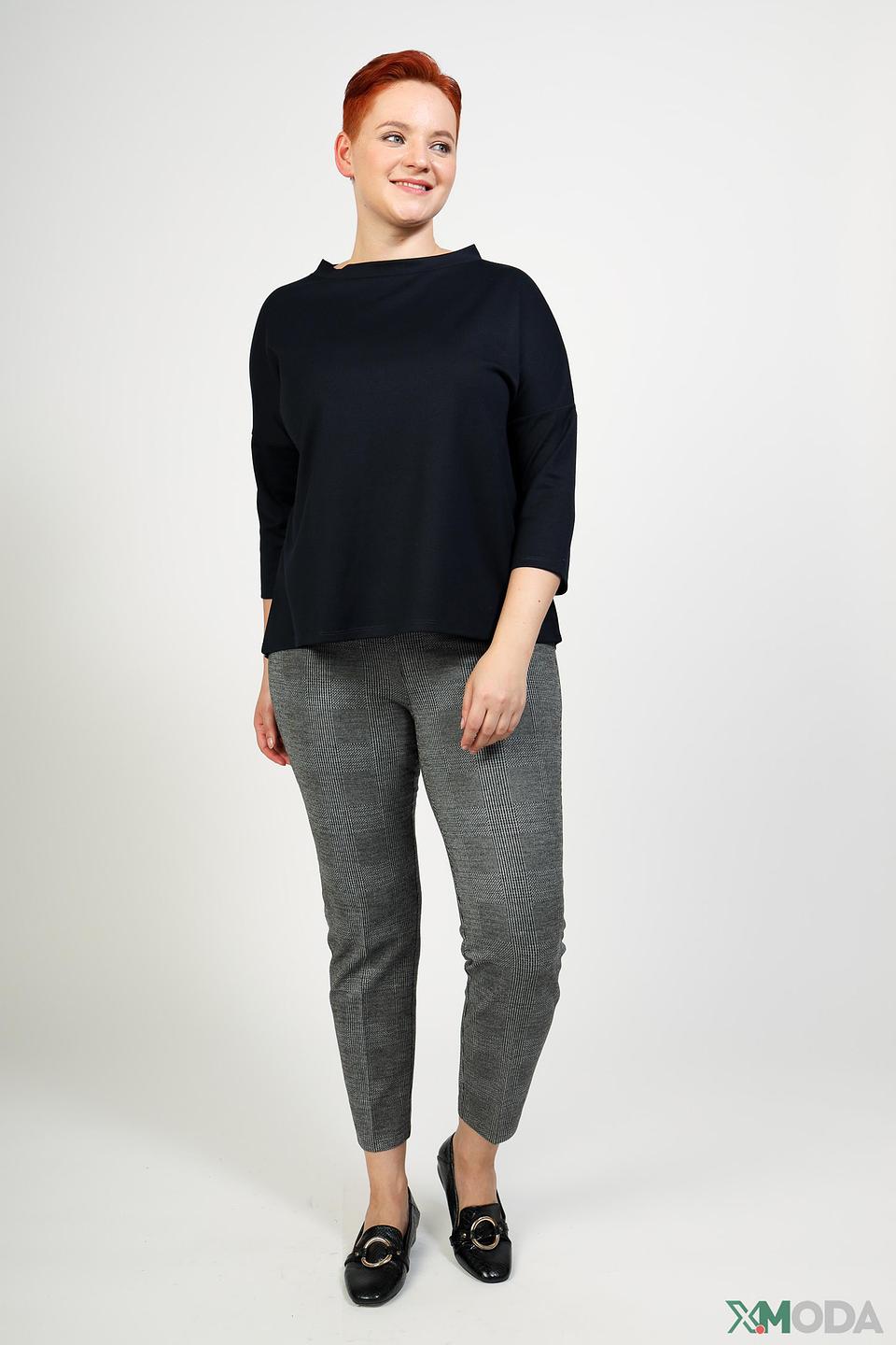 Пуловер Pezzo тёмно-синий с 3/4 рукавом