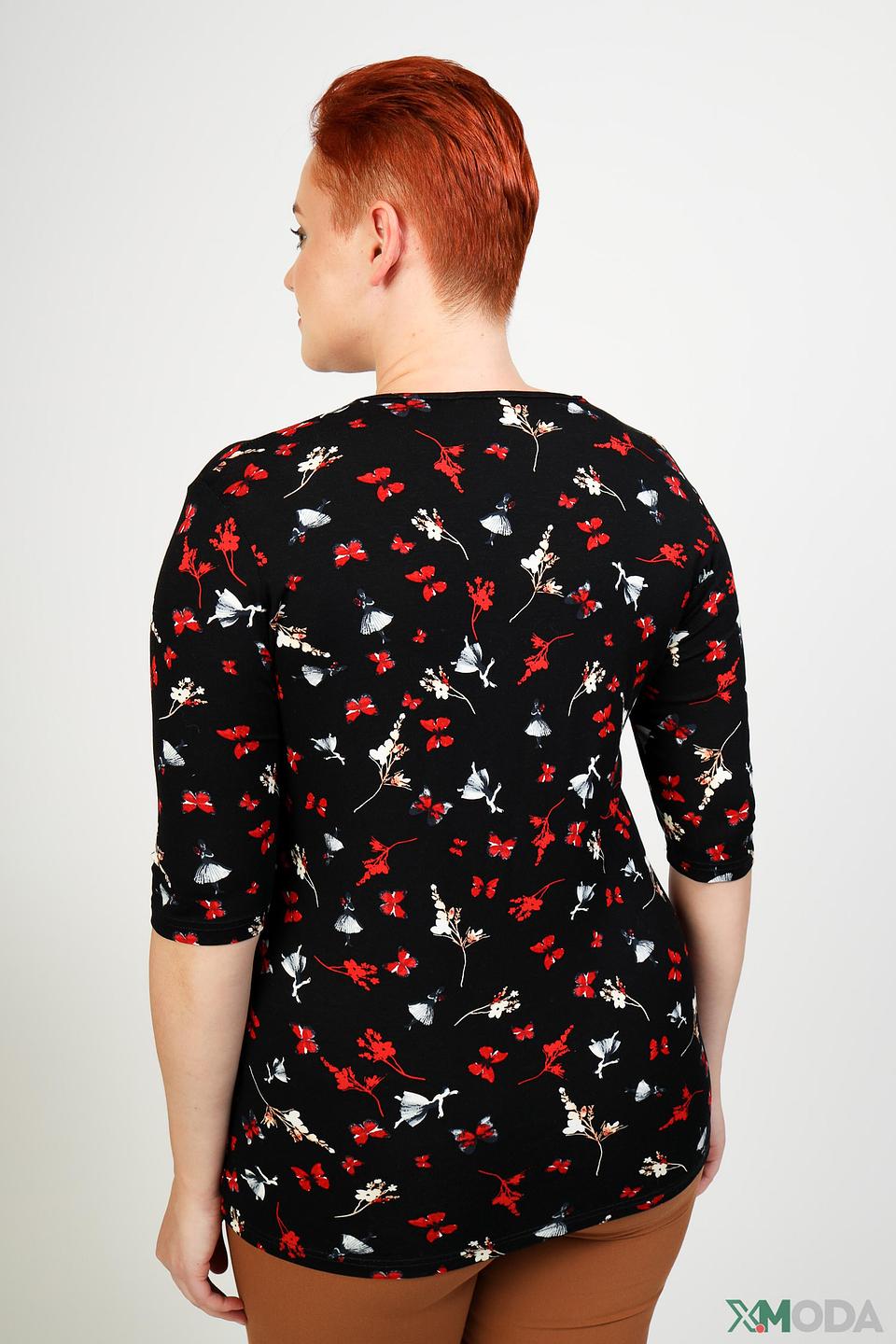 Блуза Pezzo с цветочным принтом