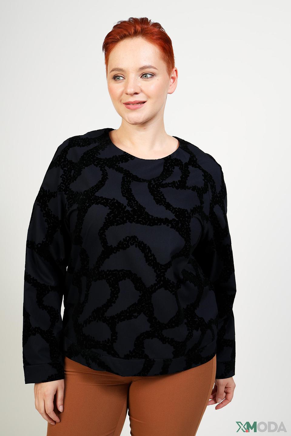 Блуза Pezzo с абстрактным принтом