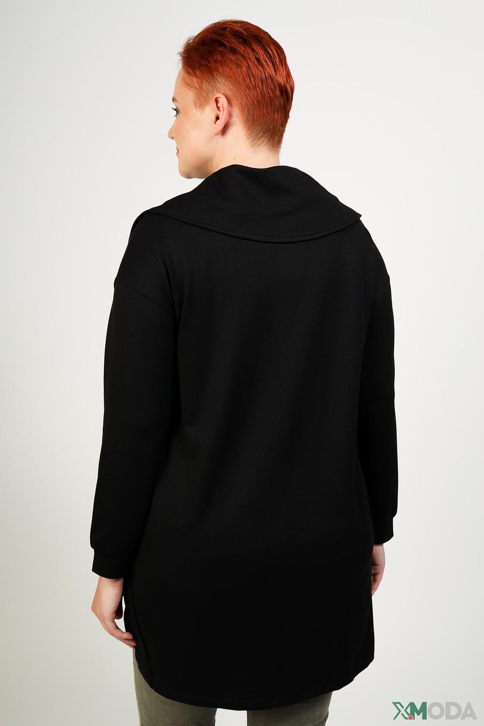 Пуловер Samoon с молнией чёрный