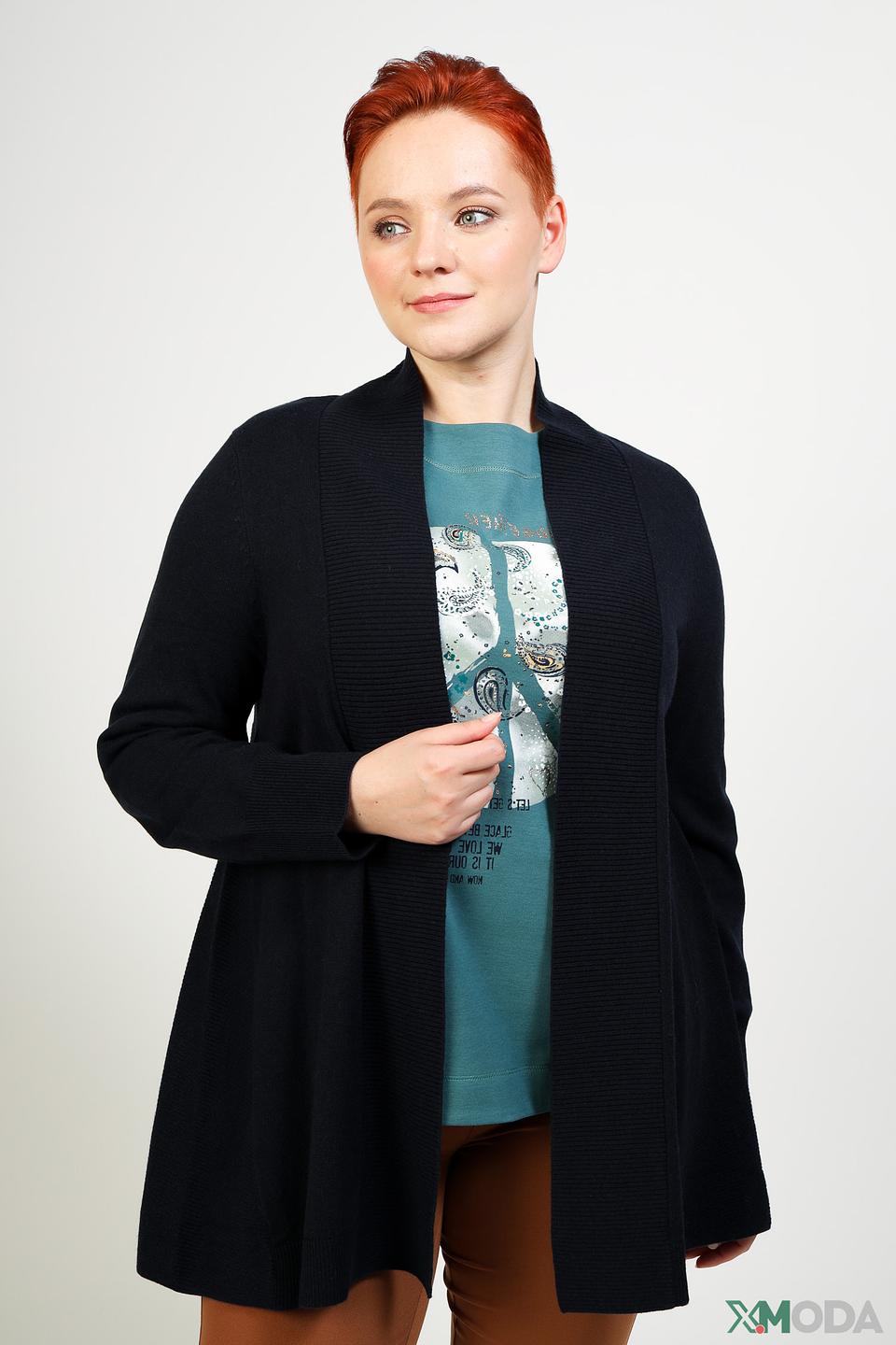 Жакет Samoon вязаный чёрный