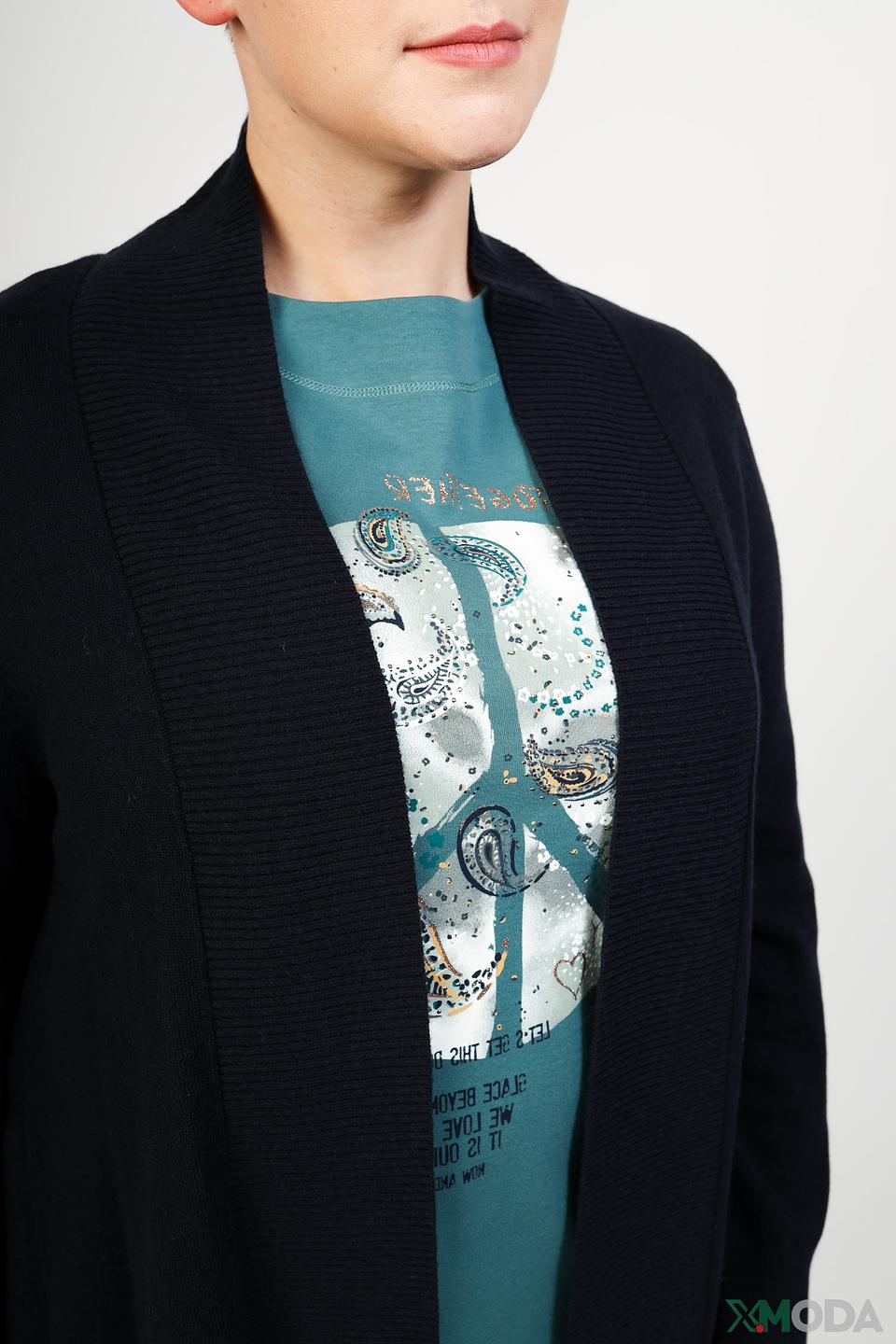 Жакет Samoon вязаный чёрный