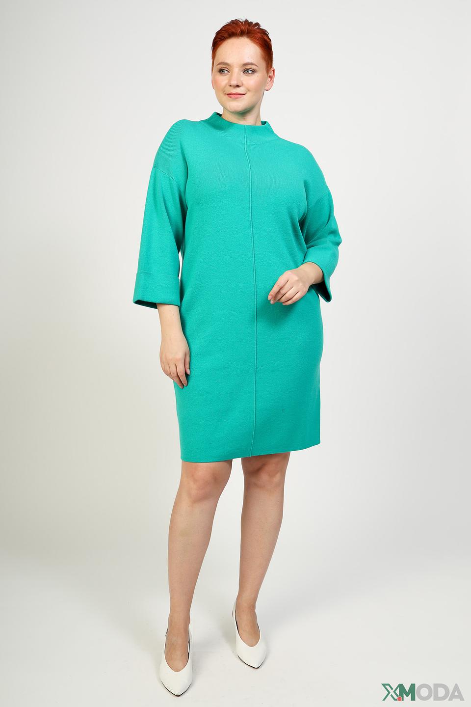 Платье Samoon трикотажное бирюзовое