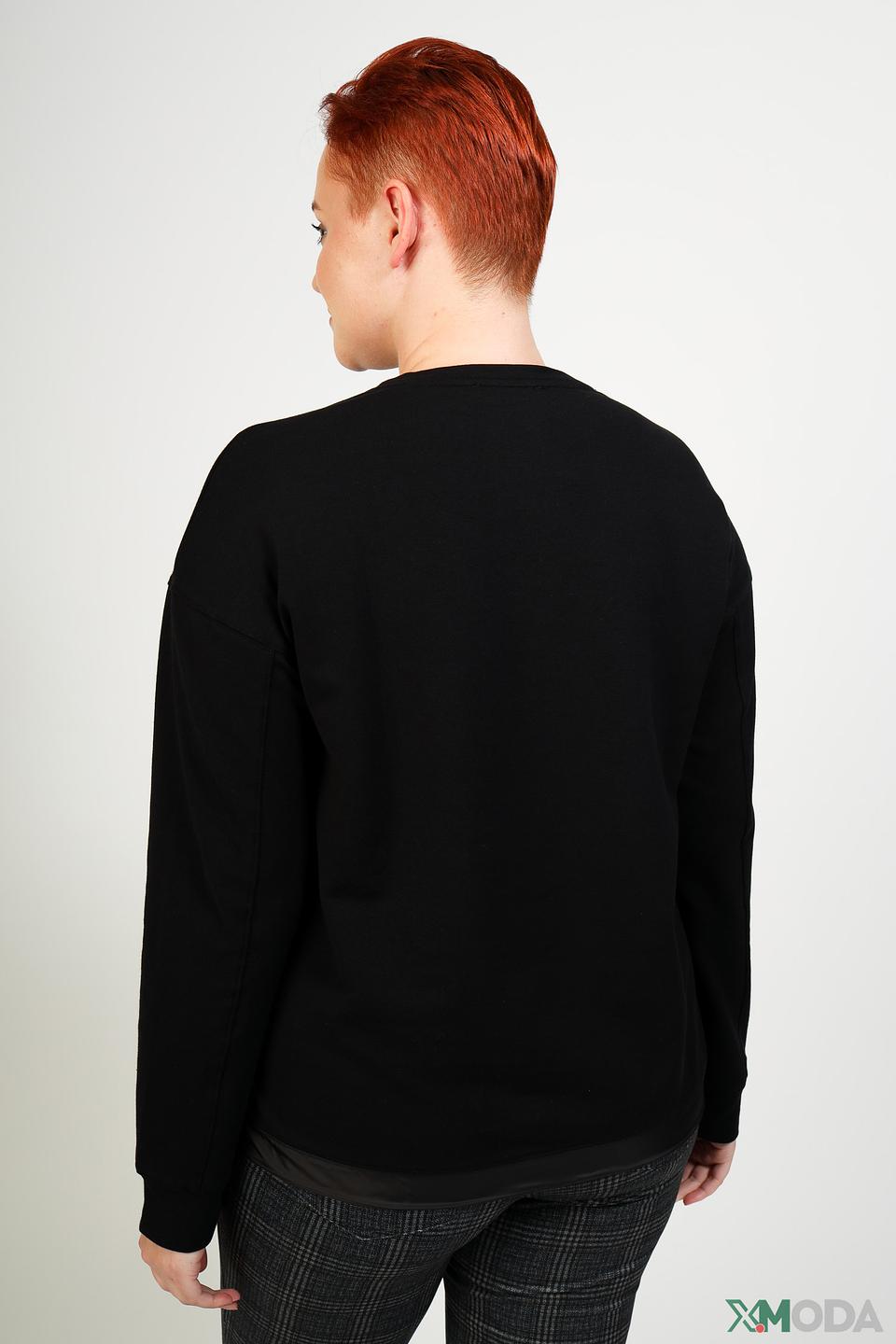 Пуловер Via Appia с логотипом чёрный