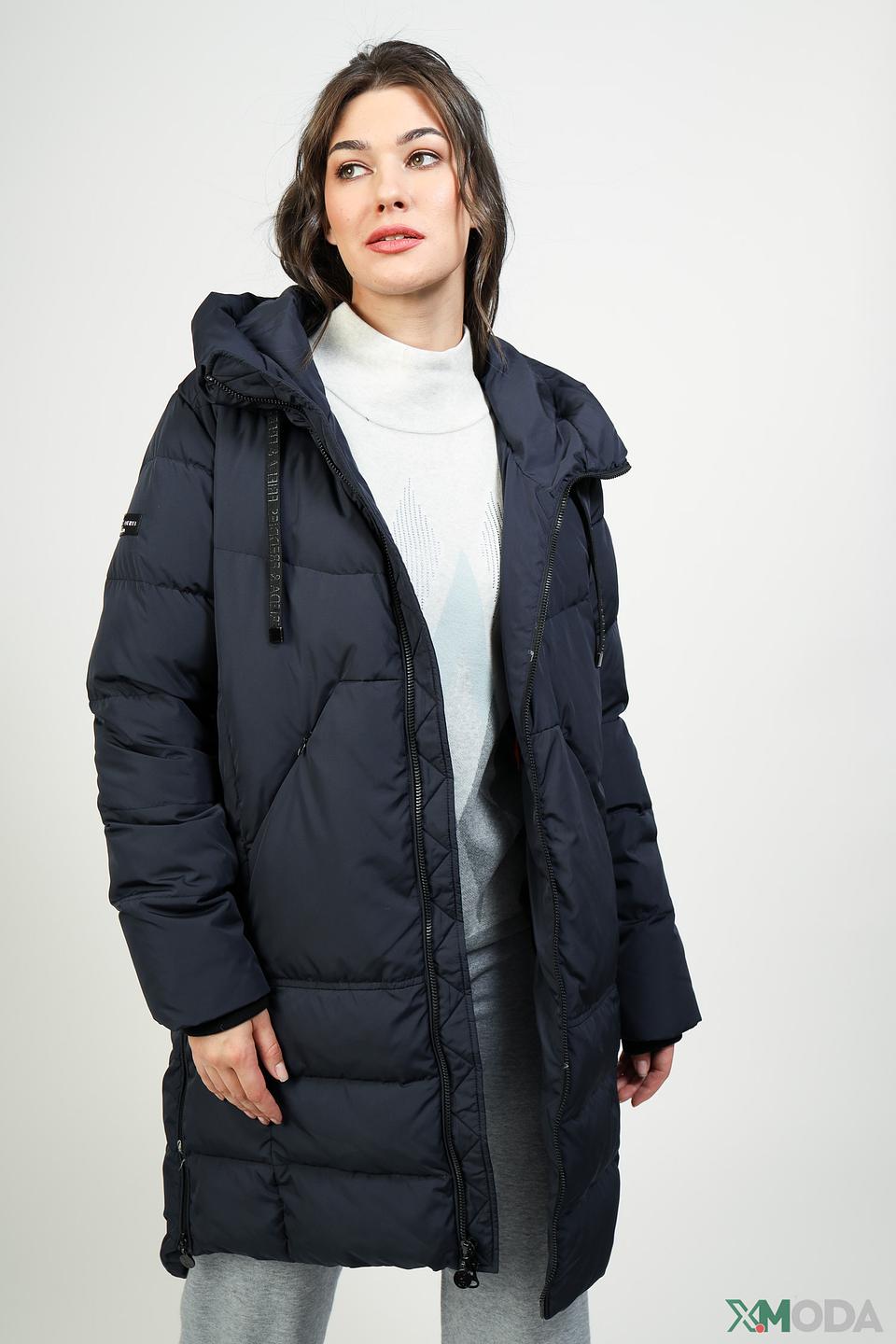 Пальто Frieda and Freddies стеганое тёмно-синее