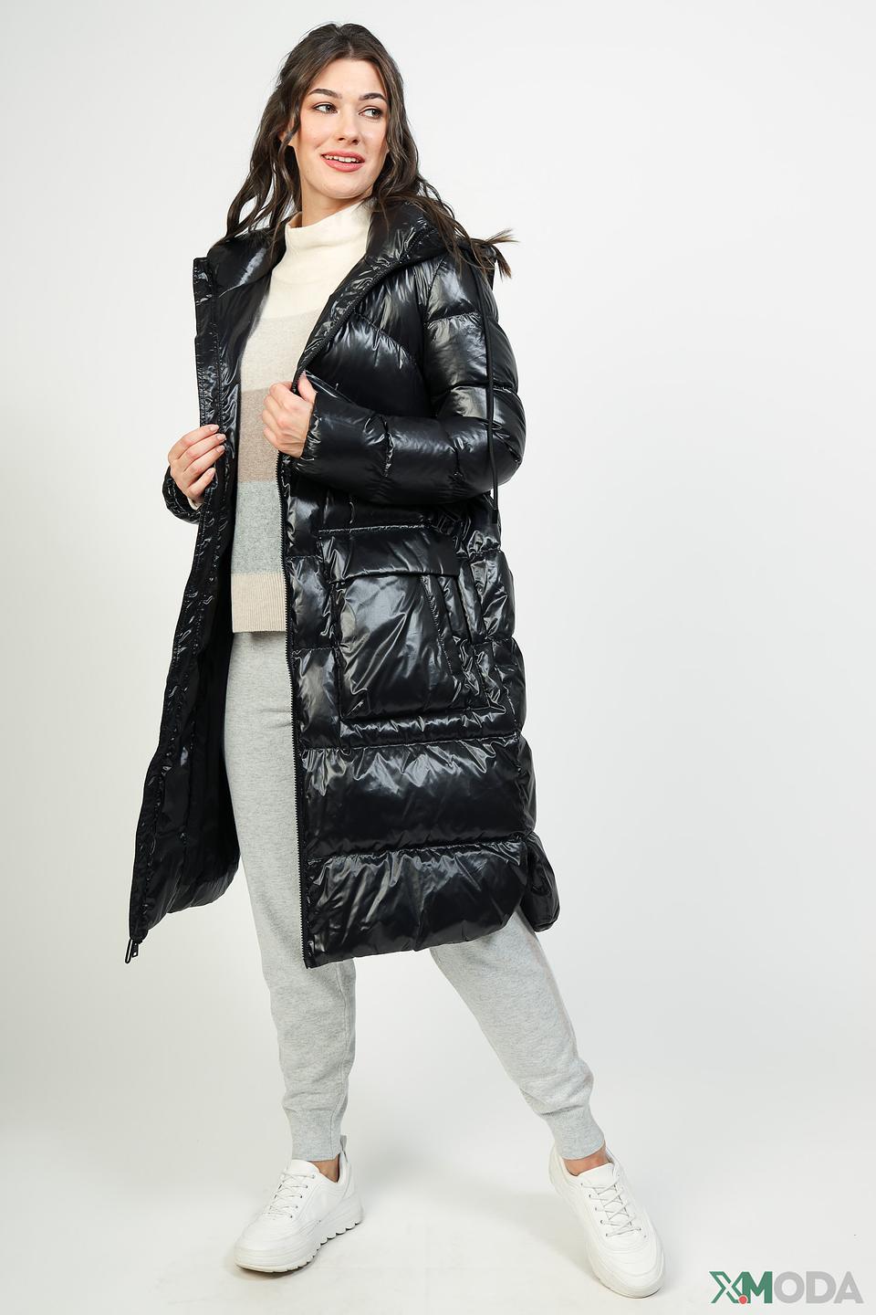 Пальто Marc Cain стеганое чёрное