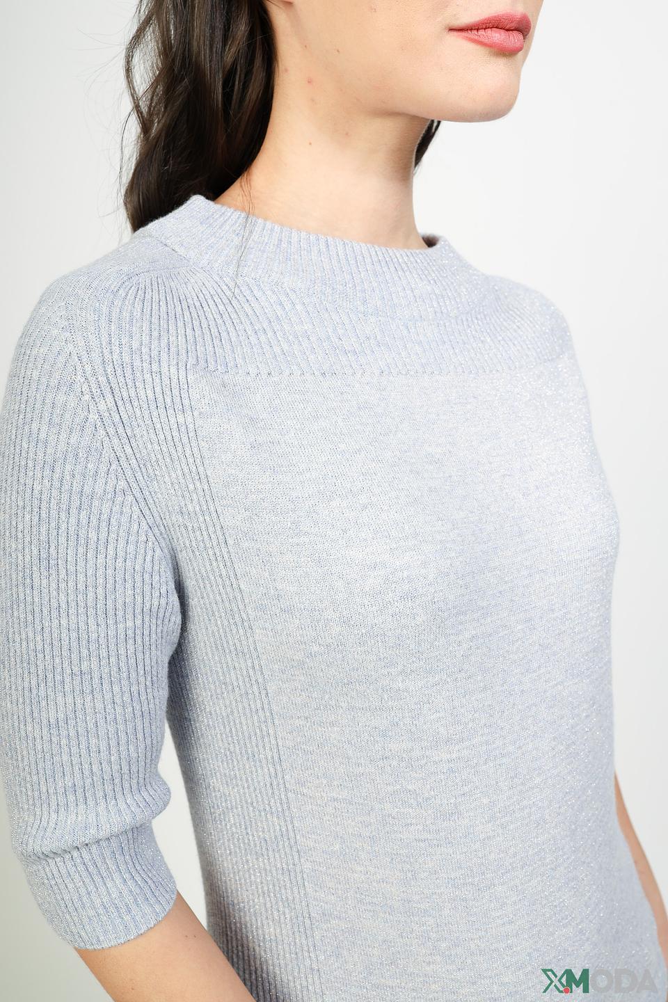 Пуловер Pezzo серый с 3/4 рукавом