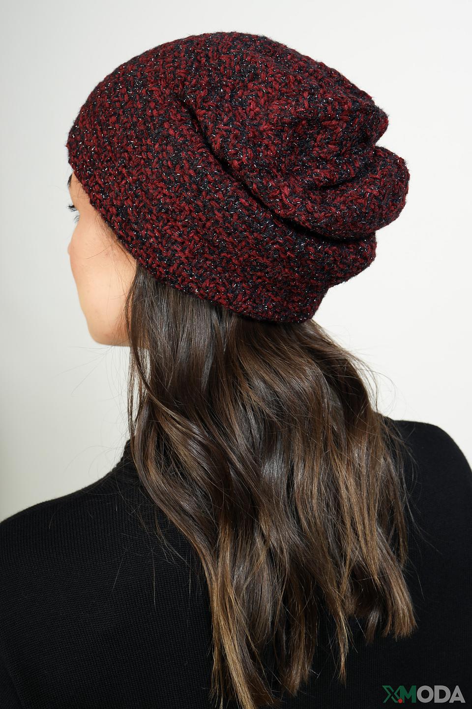 Шапка Roeckl вязаная бордовая