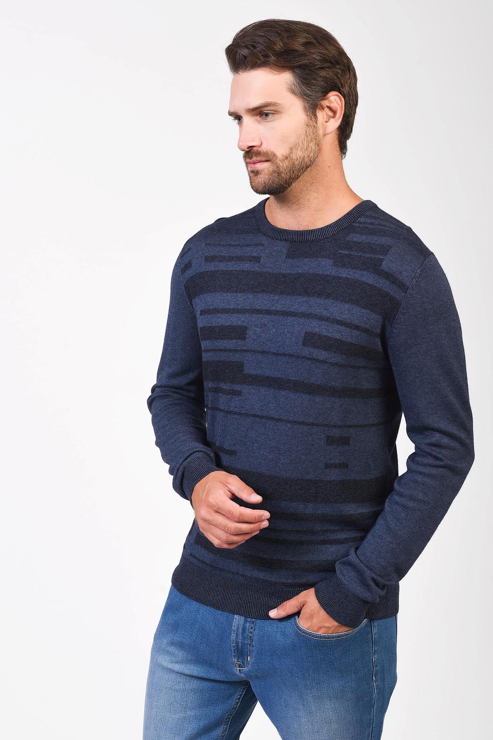 Джемпер Pezzo мужской синий с узором