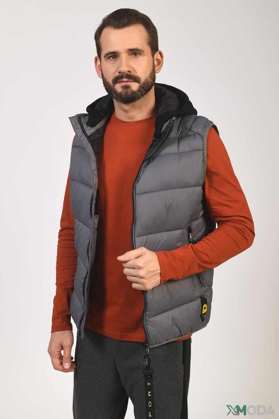 Жилет Granchio стеганый серый