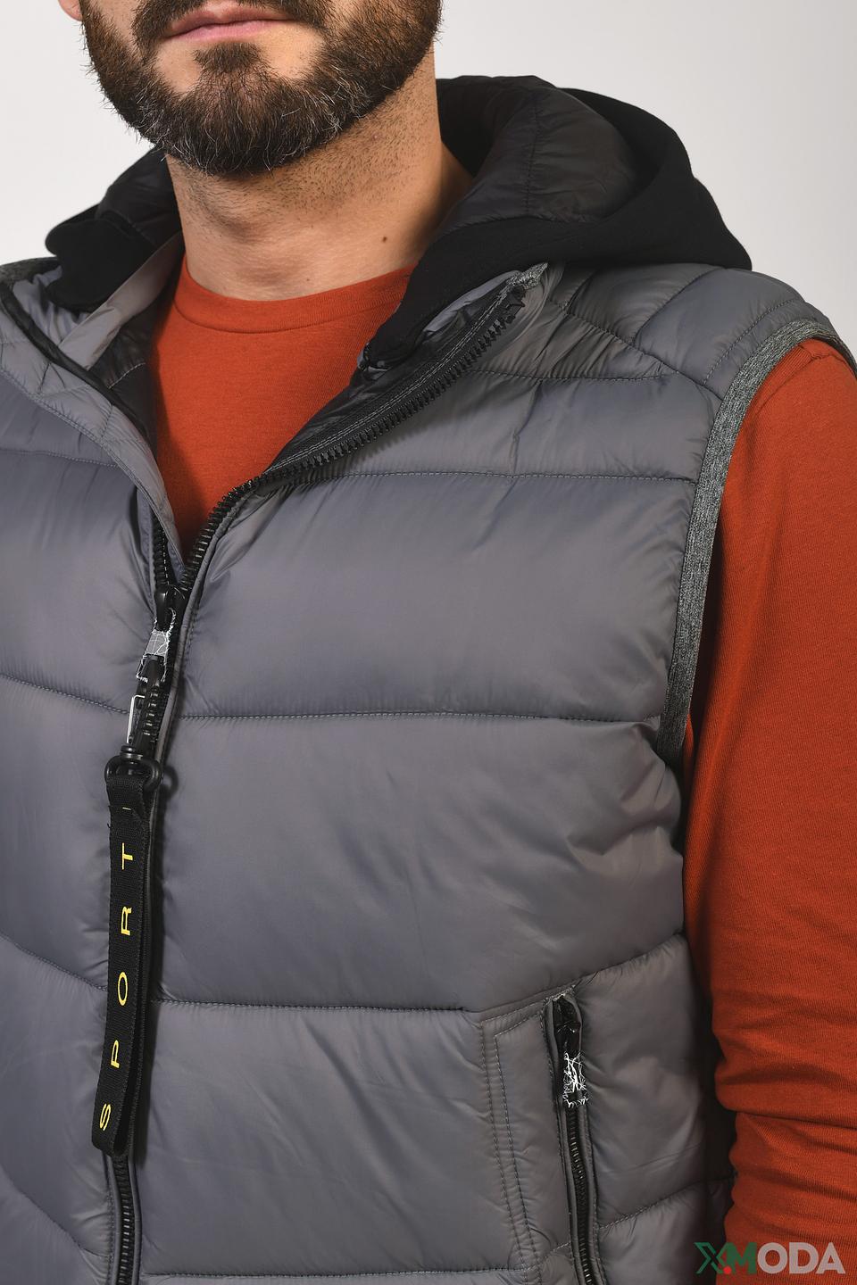 Жилет Granchio стеганый серый