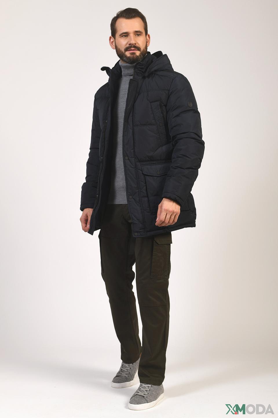 Куртка District стеганая тёмно-синяя