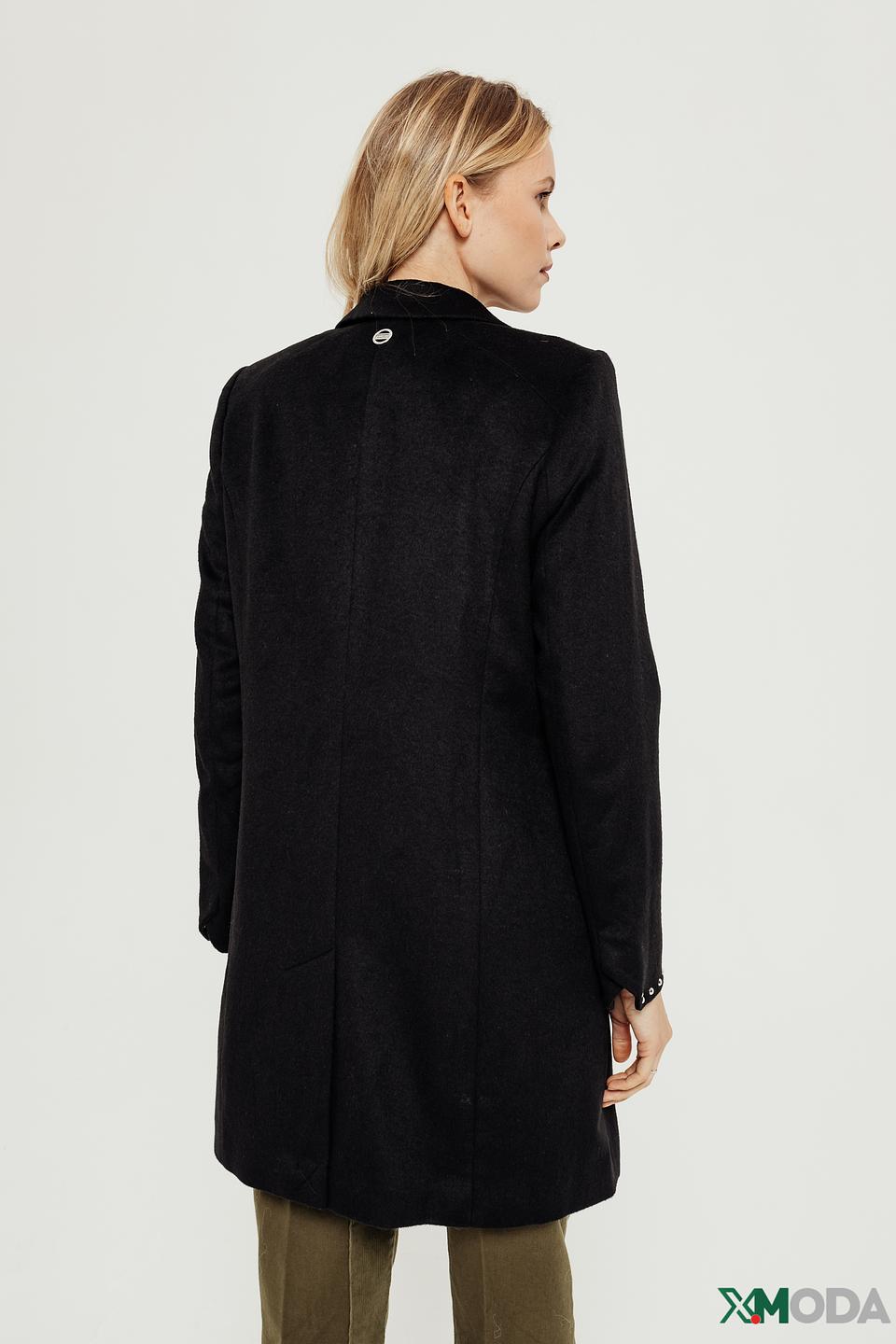 Пальто Taifun чёрное с декором