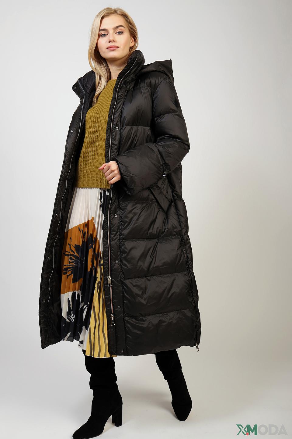 Пальто Milestone стеганое чёрное