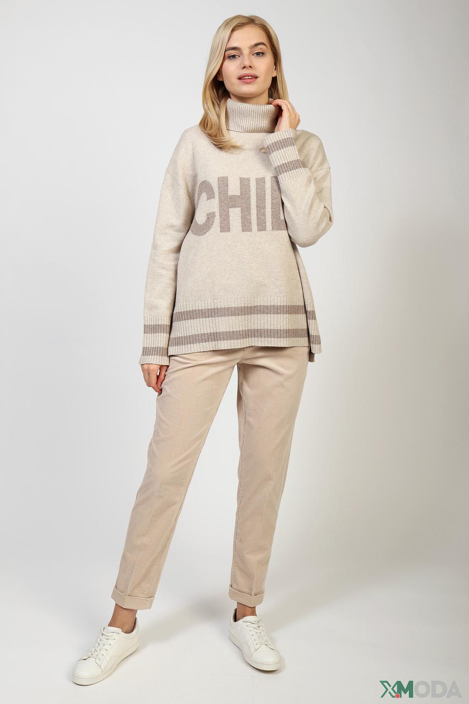 Водолазка Oui с надписью "CHIL"