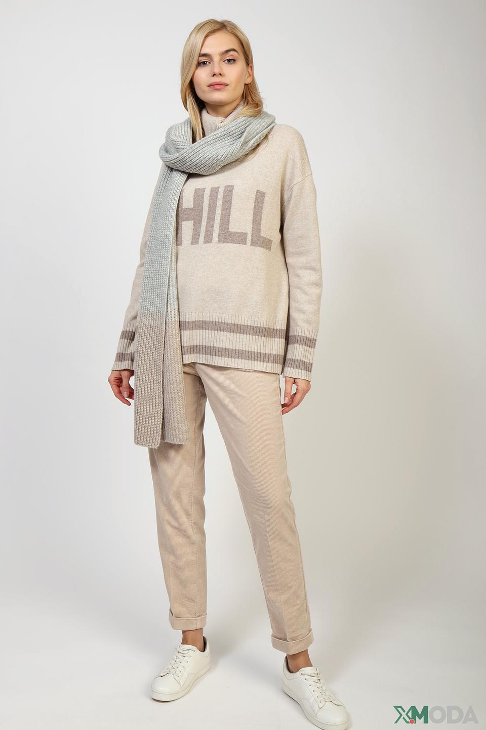 Шарф Marc Cain вязаный серый