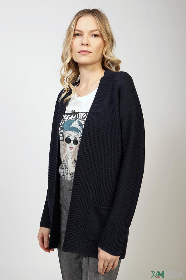 Жакет Olsen вязаный тёмно-синий