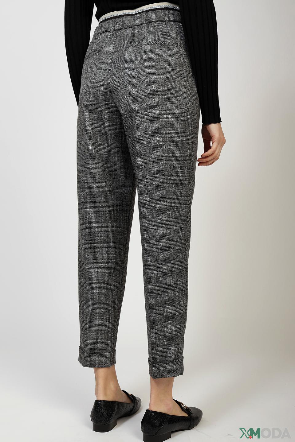 Брюки Marc Aurel в клетку серые