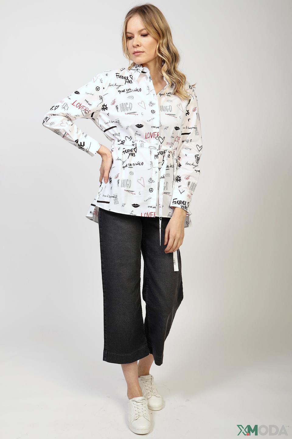 Джинсы Bianca кюлоты серые