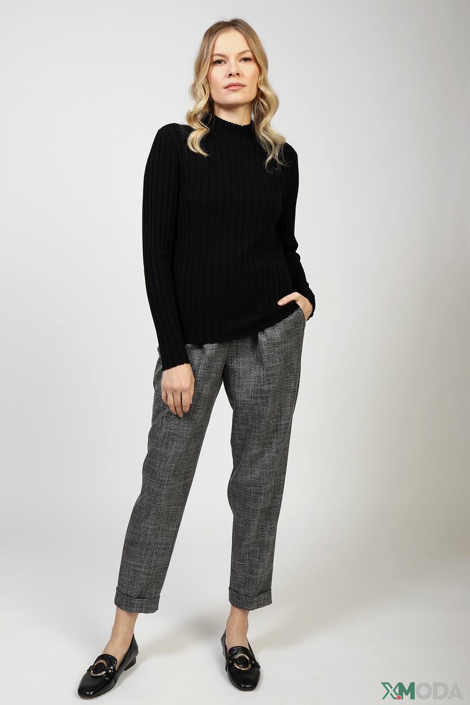 Пуловер Marc Cain чёрный с воротником