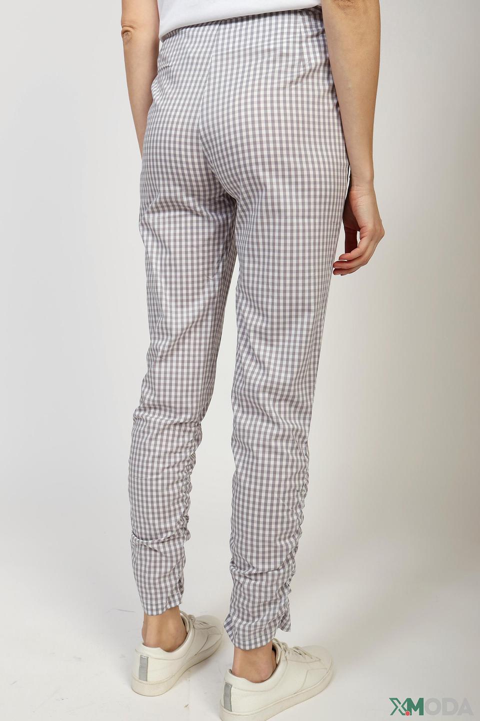 Брюки Pezzo в клетку серую