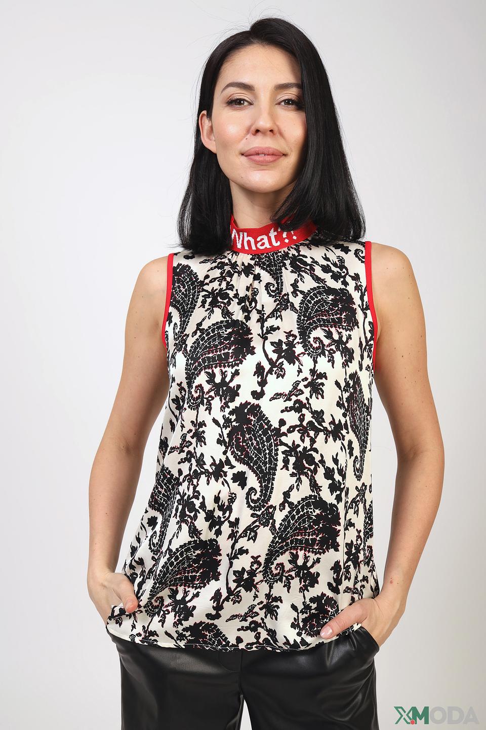 Топ Marc Aurel с принтом и надписью