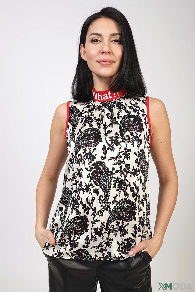 Топ Marc Aurel с принтом и надписью