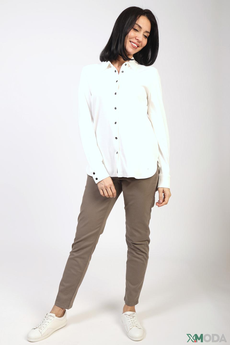 Блуза Olsen приталенная белая