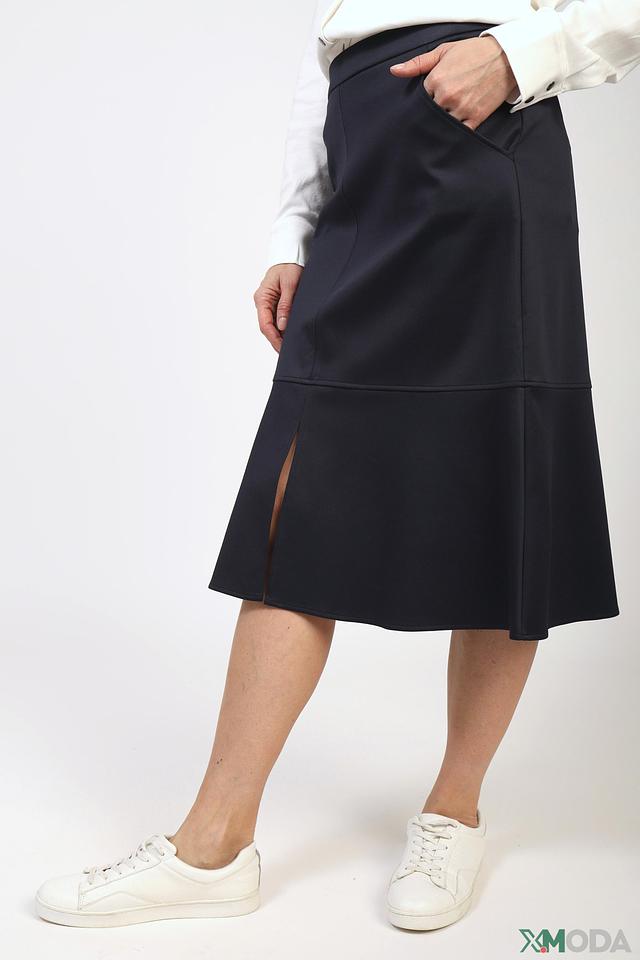 Юбка Pezzo плиссе тёмно-синяя