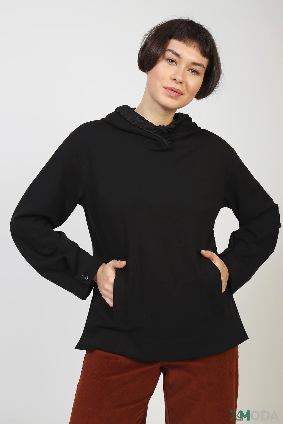 Толстовка Marc Cain чёрная с рукавами-клеш