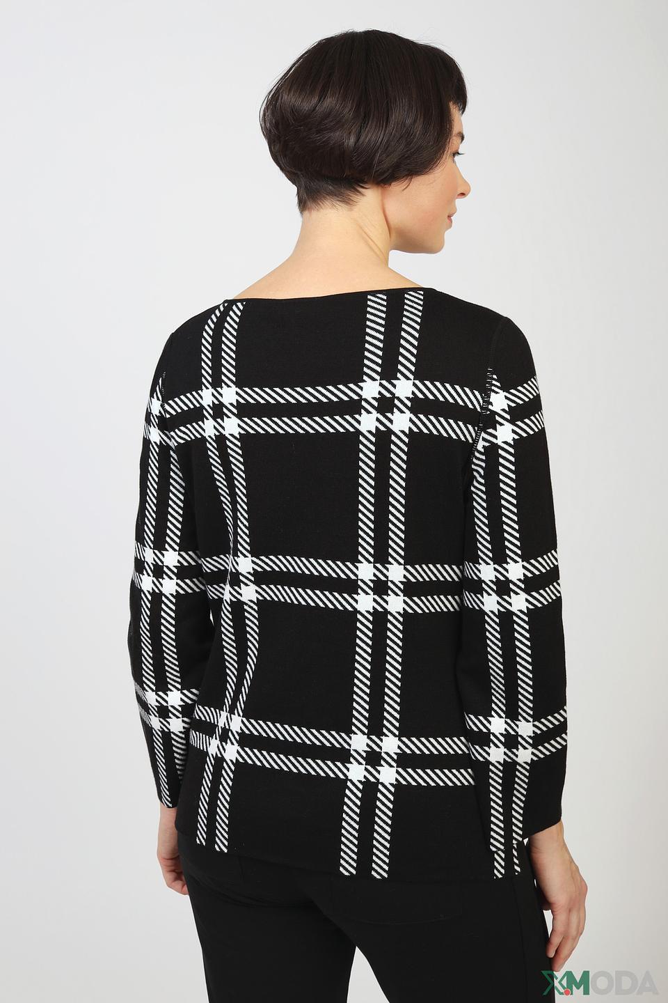 Пуловер Monari в клетку