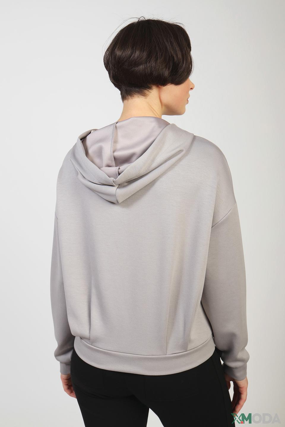 Толстовка Monari серая с принтом