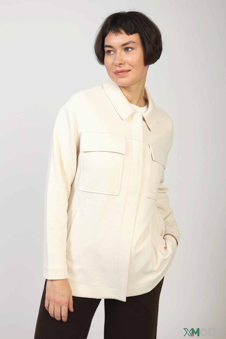 Жакет Comma с карманами бежевый