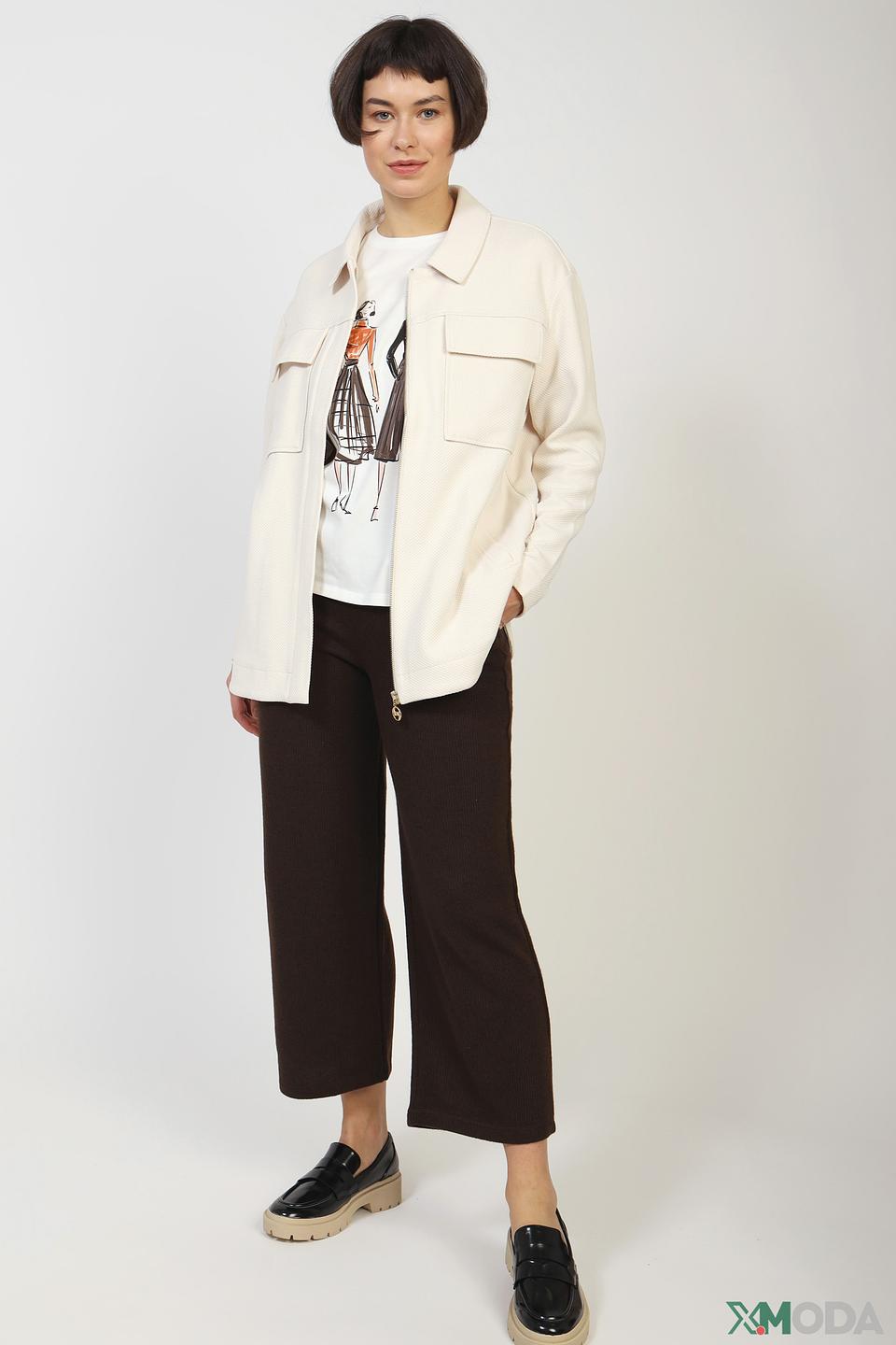 Жакет Comma с карманами бежевый