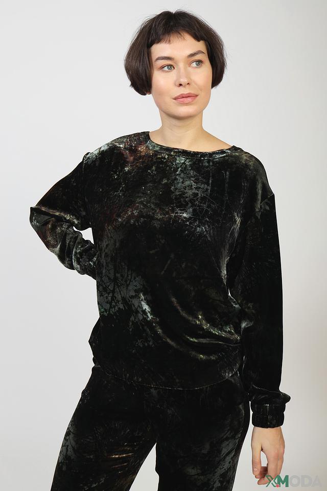 Пуловер Marc Cain с бархатистой текстурой