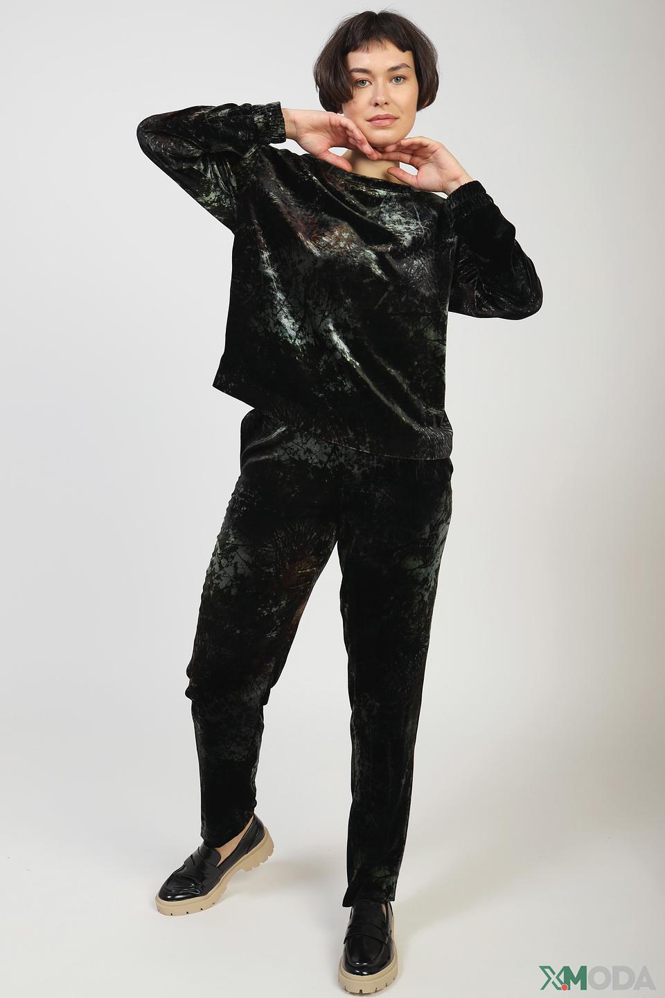 Пуловер Marc Cain с бархатистой текстурой