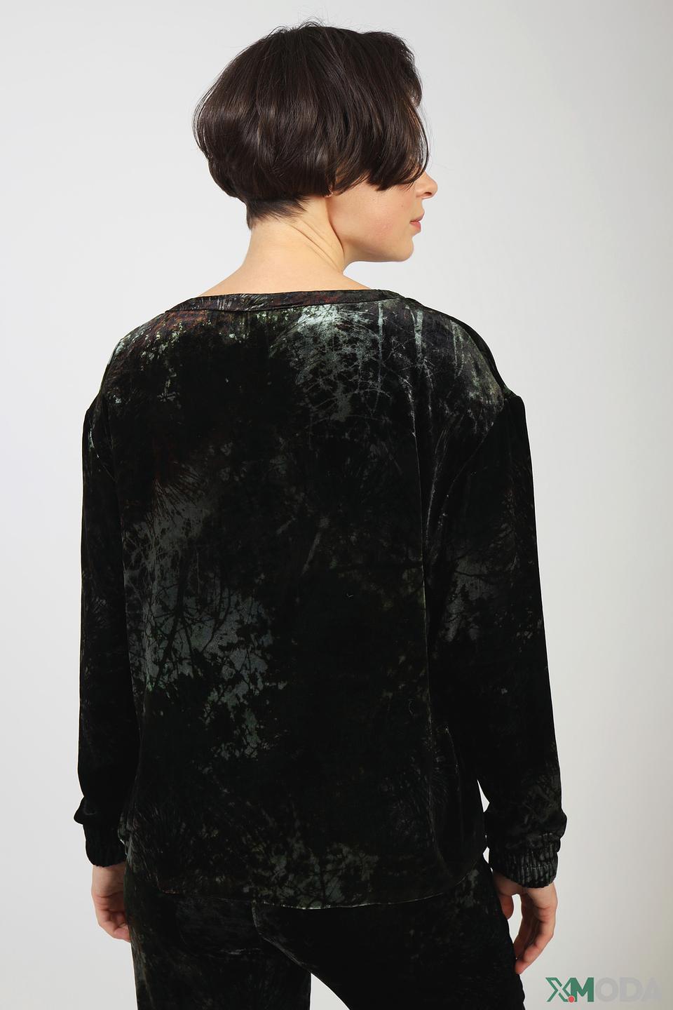 Пуловер Marc Cain с бархатистой текстурой