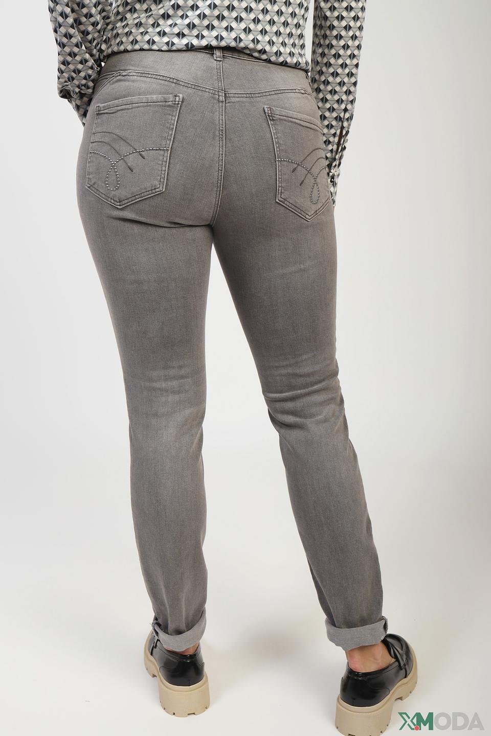 Джинсы Oui серые с декором