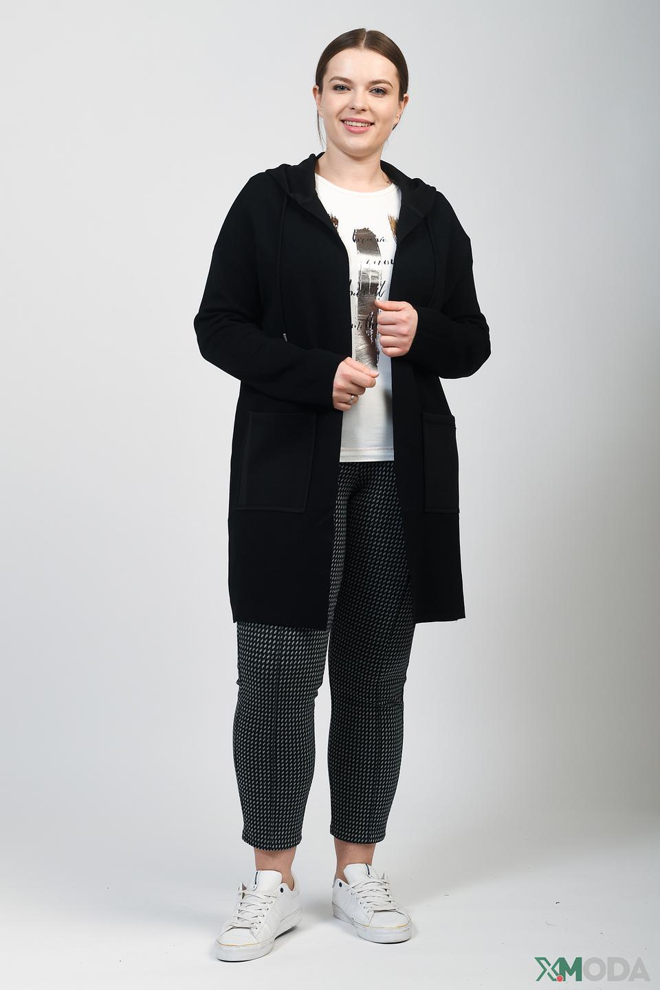 Жакет Samoon с капюшоном чёрный