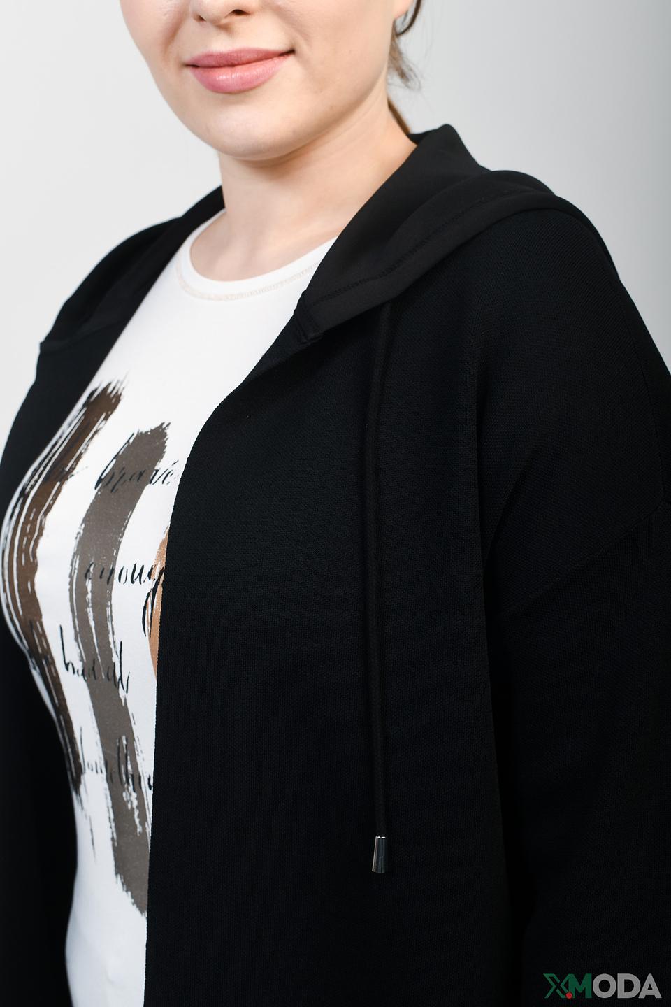 Жакет Samoon с капюшоном чёрный