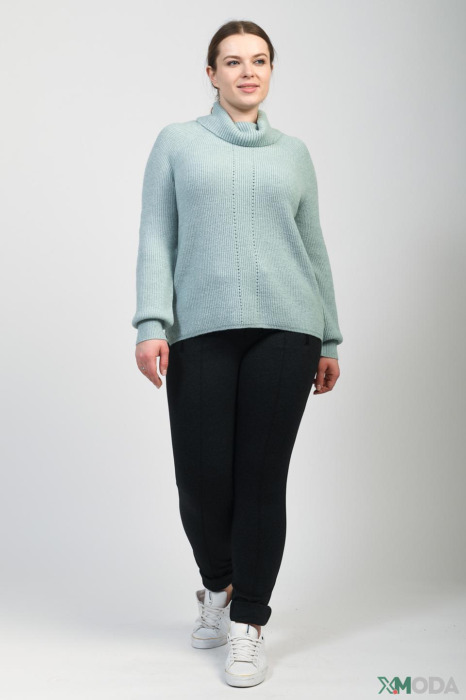 Пуловер Via Appia мятный с горлом